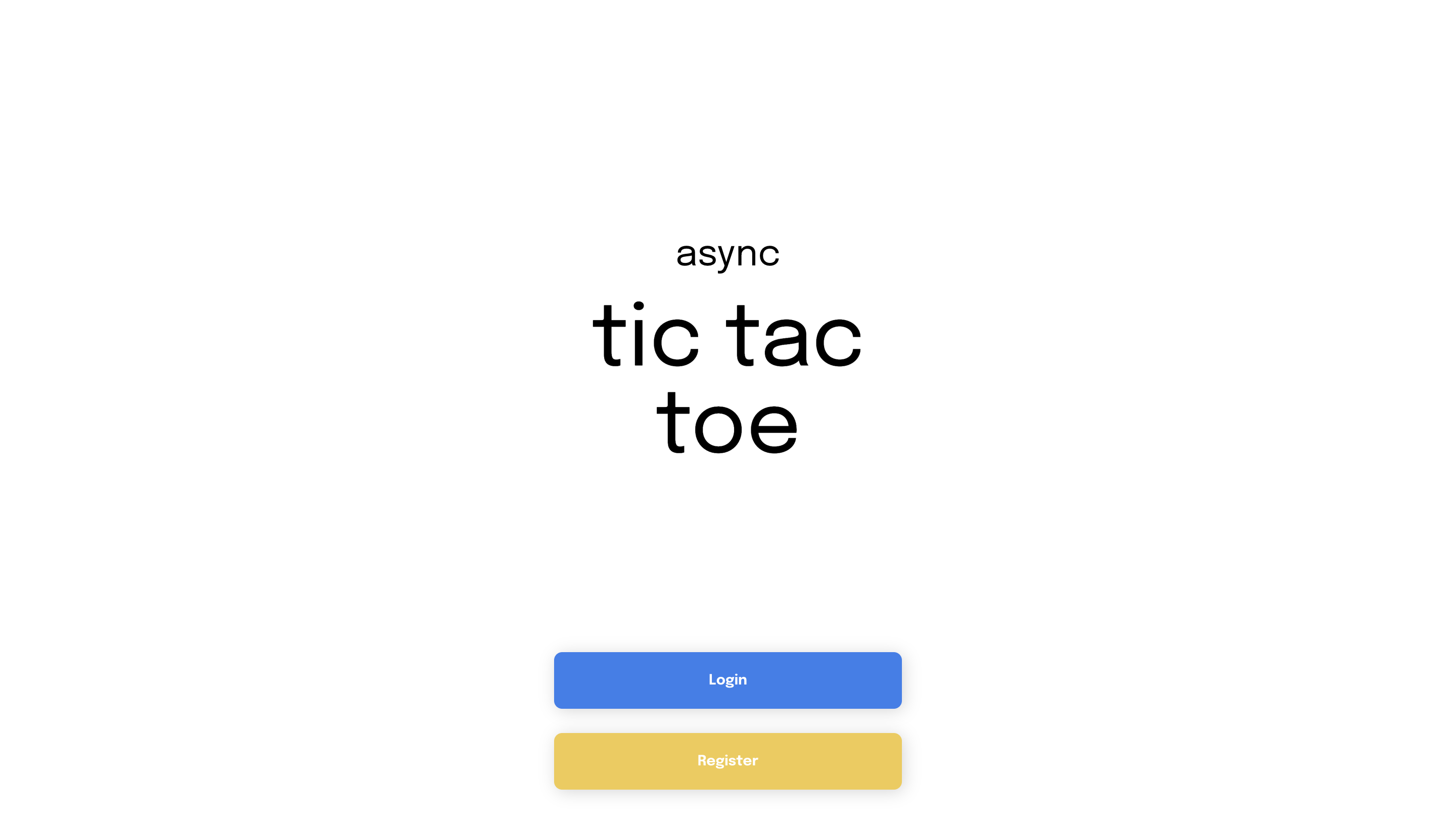 Async Tic Tac Toe